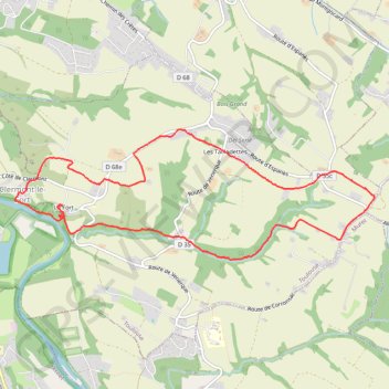 Itinéraire Clermont-le-Fort - Notre-Dame des Bois, distance, dénivelé, altitude, carte, profil, trace GPS