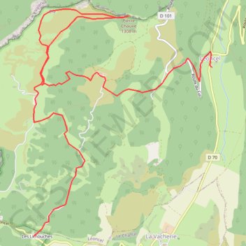 Itinéraire Pierre Chauve, distance, dénivelé, altitude, carte, profil, trace GPS