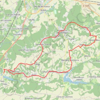Itinéraire Route stratégique, distance, dénivelé, altitude, carte, profil, trace GPS