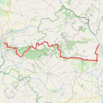 Itinéraire Chemin balisé, distance, dénivelé, altitude, carte, profil, trace GPS