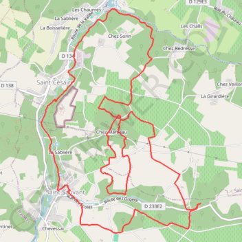 Itinéraire Rando Saint-Sauvant, distance, dénivelé, altitude, carte, profil, trace GPS