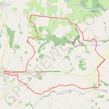 Itinéraire Vallée de la Sée - Sur les traces de Charlemagne, distance, dénivelé, altitude, carte, profil, trace GPS