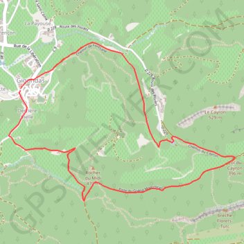 Itinéraire gigondas-2022-5-1, distance, dénivelé, altitude, carte, profil, trace GPS