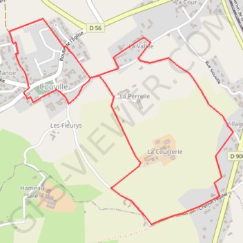 Itinéraire 1 - Marche_5, distance, dénivelé, altitude, carte, profil, trace GPS