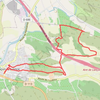 Itinéraire Les alentours de Lançon de Provence, distance, dénivelé, altitude, carte, profil, trace GPS