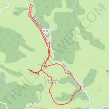 Itinéraire Saroberri par la crête Peredikahegi depuis la Chapelle St Sauveur, distance, dénivelé, altitude, carte, profil, trace GPS
