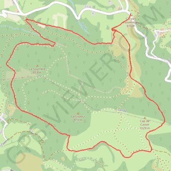 Itinéraire Col des Palomières, distance, dénivelé, altitude, carte, profil, trace GPS