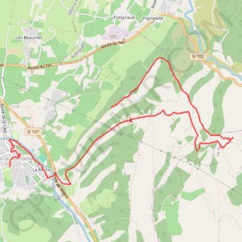 Itinéraire Le Serre de Montagut, distance, dénivelé, altitude, carte, profil, trace GPS