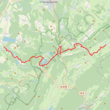 Itinéraire trace, distance, dénivelé, altitude, carte, profil, trace GPS