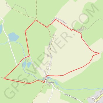 Itinéraire Circuit de Touzelles, distance, dénivelé, altitude, carte, profil, trace GPS
