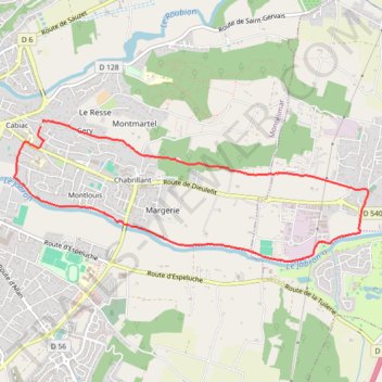 Itinéraire Gery, distance, dénivelé, altitude, carte, profil, trace GPS