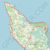 Itinéraire Demi-tour de l'Île d'Oléron, distance, dénivelé, altitude, carte, profil, trace GPS