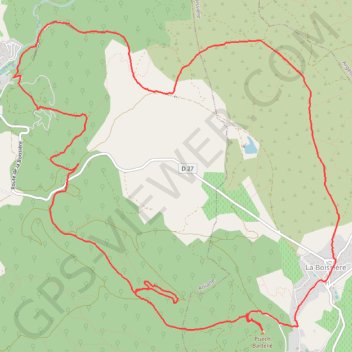 Itinéraire La Boissière, distance, dénivelé, altitude, carte, profil, trace GPS