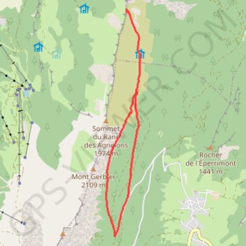 Itinéraire Col vert par prélenfrey - Isère Outdoor, distance, dénivelé, altitude, carte, profil, trace GPS