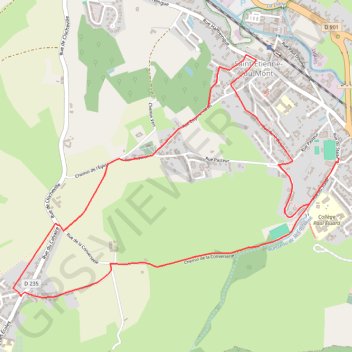 Itinéraire SENTIER DE LA CHAPELLE, distance, dénivelé, altitude, carte, profil, trace GPS
