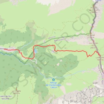 Itinéraire La Berte / Berthe, distance, dénivelé, altitude, carte, profil, trace GPS
