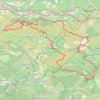 Itinéraire Miramont - Alaric - Lagrasse, distance, dénivelé, altitude, carte, profil, trace GPS