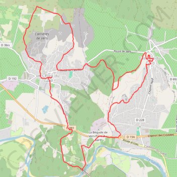 Itinéraire Castillon, Vers pont du Gard, distance, dénivelé, altitude, carte, profil, trace GPS