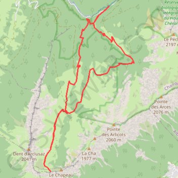 Itinéraire Col d'Arclusaz, distance, dénivelé, altitude, carte, profil, trace GPS