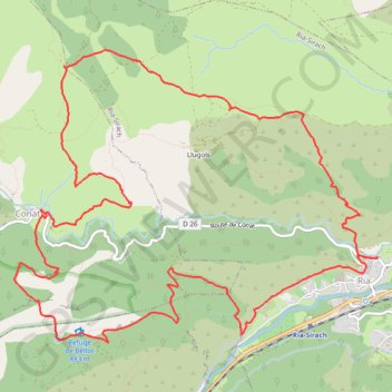 Itinéraire Roc de l'Homme Mort, distance, dénivelé, altitude, carte, profil, trace GPS