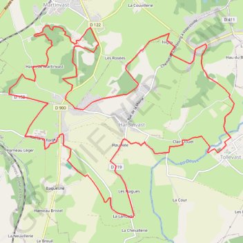 Itinéraire 5 - jm_pedestrenordique_19km_2024_gardiens-19829057-1725389559-155, distance, dénivelé, altitude, carte, profil, trace GPS