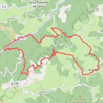 Itinéraire Volcan de la Chirouse, distance, dénivelé, altitude, carte, profil, trace GPS