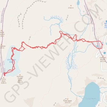 Itinéraire Punta Basei, distance, dénivelé, altitude, carte, profil, trace GPS