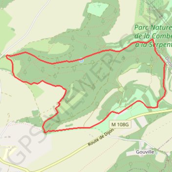 Itinéraire Combe a la serpent 2, distance, dénivelé, altitude, carte, profil, trace GPS