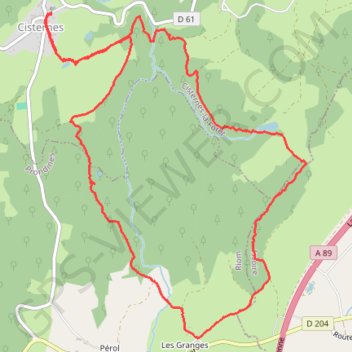 Itinéraire Randonnée dans le bois des Bauges - Cisternes-la-Forêt, distance, dénivelé, altitude, carte, profil, trace GPS