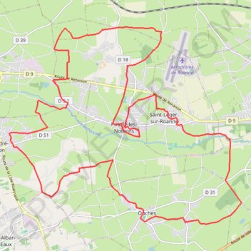 Itinéraire Découverte des châteaux - Pouilly-les-Nonains, distance, dénivelé, altitude, carte, profil, trace GPS