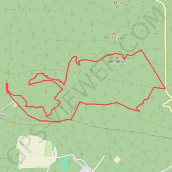 Itinéraire FONTAINEBLEAU - La Plaine Verte, distance, dénivelé, altitude, carte, profil, trace GPS