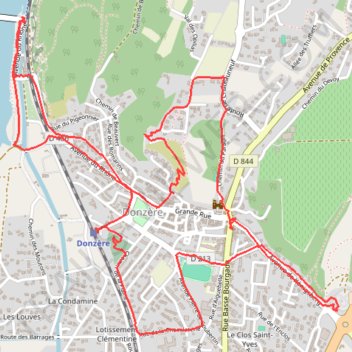 Itinéraire Circuit Donzere, distance, dénivelé, altitude, carte, profil, trace GPS