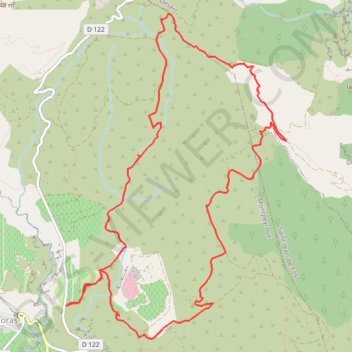 Itinéraire Arboras et la Grotte aux Fées, distance, dénivelé, altitude, carte, profil, trace GPS
