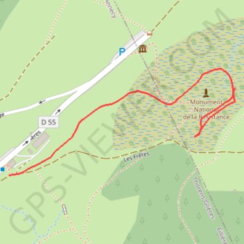 Itinéraire test, distance, dénivelé, altitude, carte, profil, trace GPS