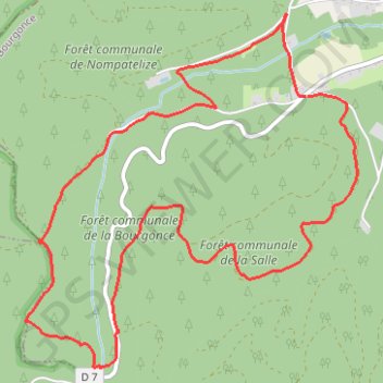 Itinéraire La Bourgonce, col de Mon Repos, distance, dénivelé, altitude, carte, profil, trace GPS