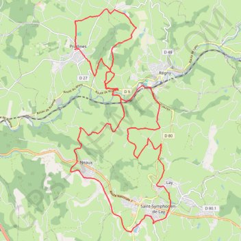 Itinéraire Randonnée de la Solidarité - Pradines, distance, dénivelé, altitude, carte, profil, trace GPS