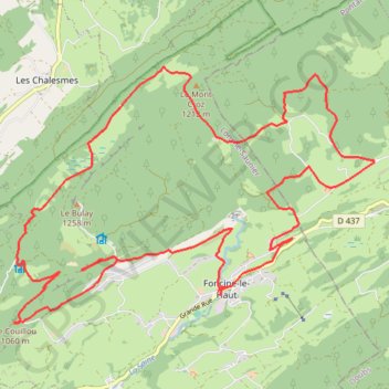 Itinéraire Path, distance, dénivelé, altitude, carte, profil, trace GPS