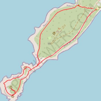 Itinéraire ITICOR2AV5008XQ, distance, dénivelé, altitude, carte, profil, trace GPS