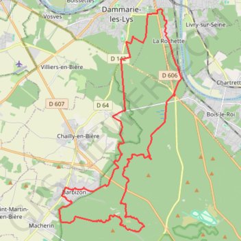 Itinéraire 34km_nocturne, distance, dénivelé, altitude, carte, profil, trace GPS