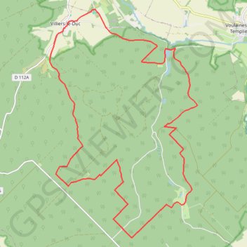 Itinéraire Pays Châtillonais - Circuit des Combes, distance, dénivelé, altitude, carte, profil, trace GPS