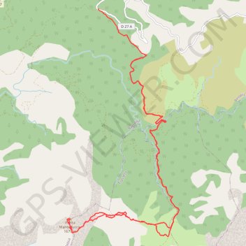 Itinéraire La pointe de Mantelluccio - Bastelica, distance, dénivelé, altitude, carte, profil, trace GPS