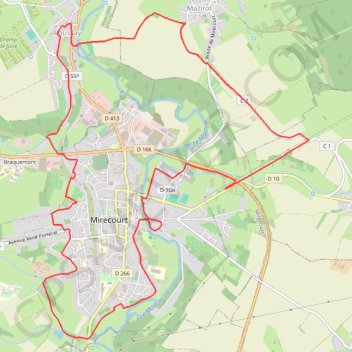 Itinéraire Sentier des luthiers et des dentellières - Mirecourt, distance, dénivelé, altitude, carte, profil, trace GPS