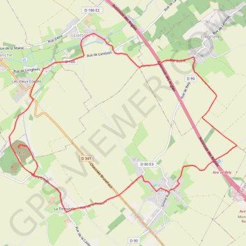 Itinéraire HR_Rely 13km, distance, dénivelé, altitude, carte, profil, trace GPS