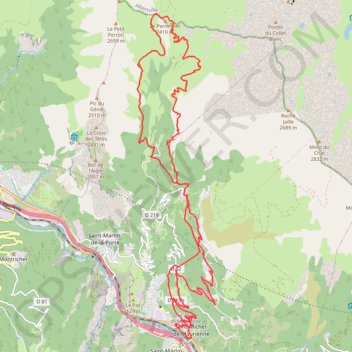 Itinéraire Petit col des Encombres, distance, dénivelé, altitude, carte, profil, trace GPS