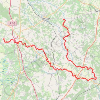 Itinéraire GR360 Randonnée de Saint-Georges-des-Agoûts à Meux (Charente-Maritime), distance, dénivelé, altitude, carte, profil, trace GPS