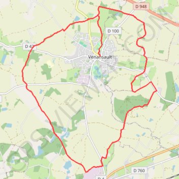 Itinéraire Autour de Venansault, distance, dénivelé, altitude, carte, profil, trace GPS