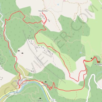 Itinéraire Corniches du Rajol, distance, dénivelé, altitude, carte, profil, trace GPS