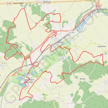 Itinéraire Rando Pezou, distance, dénivelé, altitude, carte, profil, trace GPS