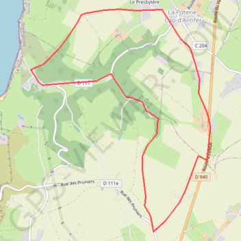 Itinéraire Saint Jouin de Bruneval, distance, dénivelé, altitude, carte, profil, trace GPS