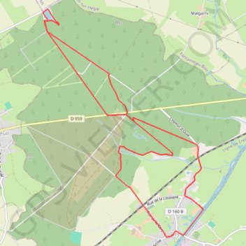 Itinéraire Sentier de Bois l'évêque (Ors), distance, dénivelé, altitude, carte, profil, trace GPS